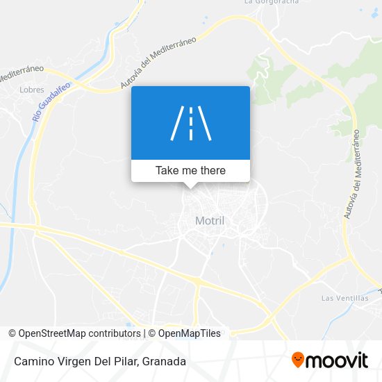 Camino Virgen Del Pilar map