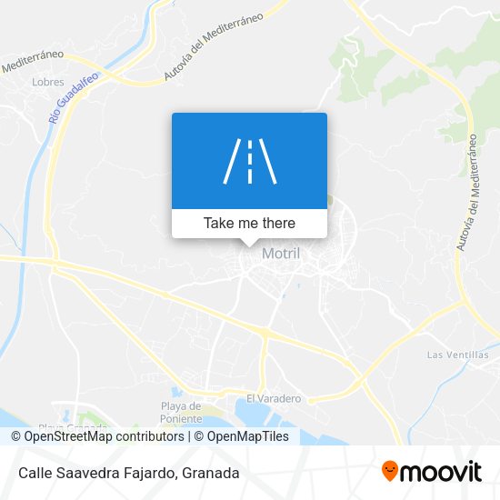 Calle Saavedra Fajardo map