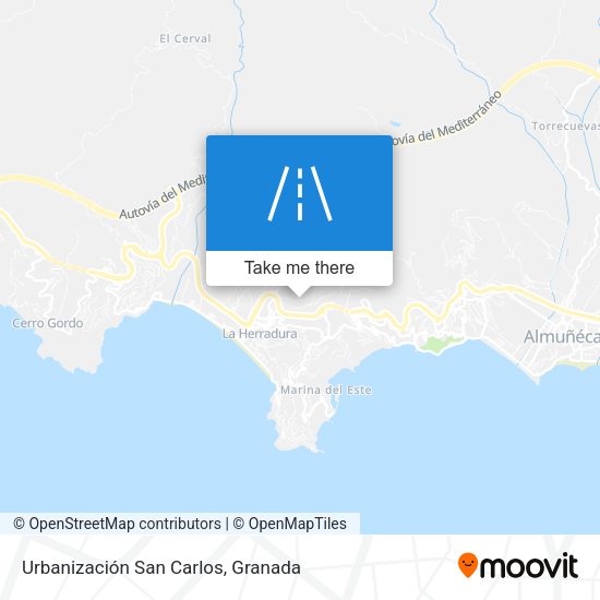 Urbanización San Carlos map