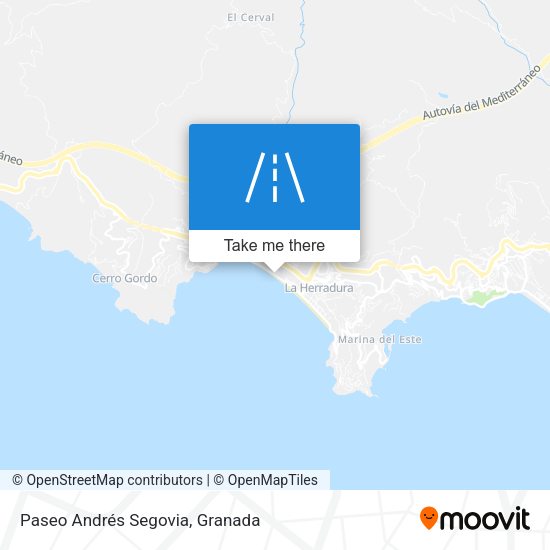 Paseo Andrés Segovia map