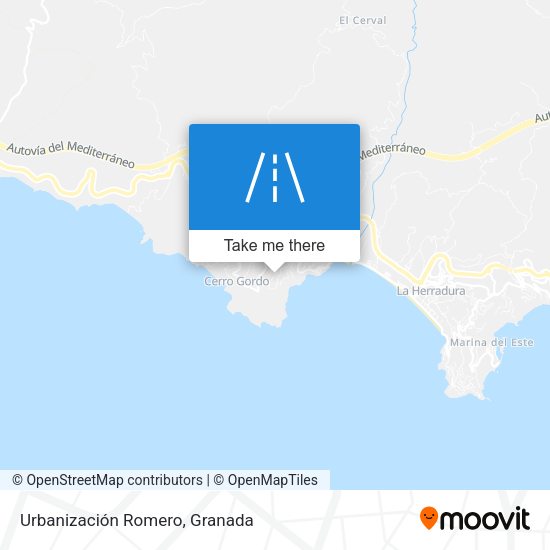 Urbanización Romero map