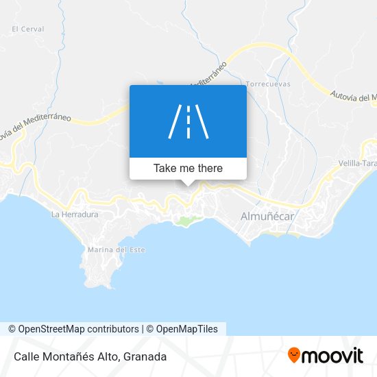 Calle Montañés Alto map