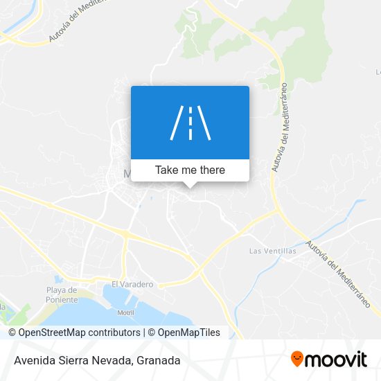 Avenida Sierra Nevada map