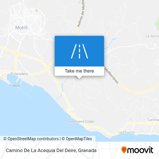 Camino De La Acequia Del Deire map