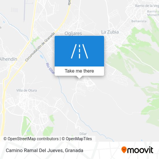 Camino Ramal Del Jueves map