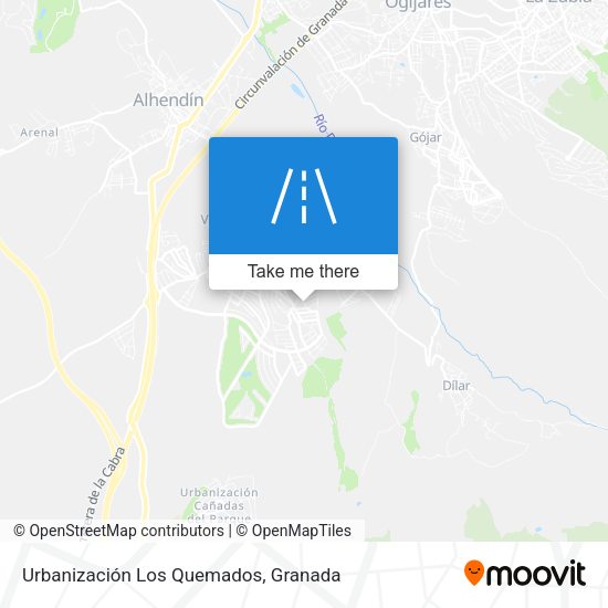 Urbanización Los Quemados map