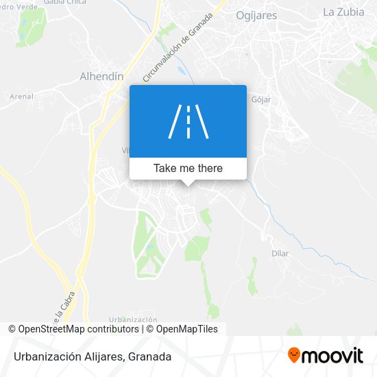 Urbanización Alijares map