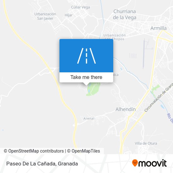 Paseo De La Cañada map
