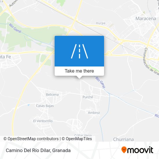 Camino Del Río Dílar map