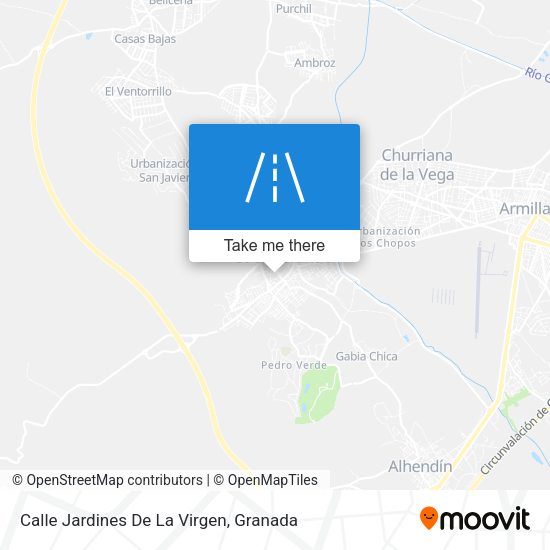 Calle Jardines De La Virgen map