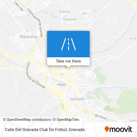 Calle Del Granada Club De Fútbol map