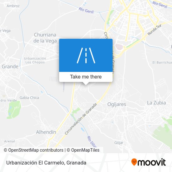 Urbanización El Carmelo map