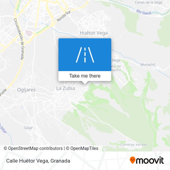 Calle Huétor Vega map