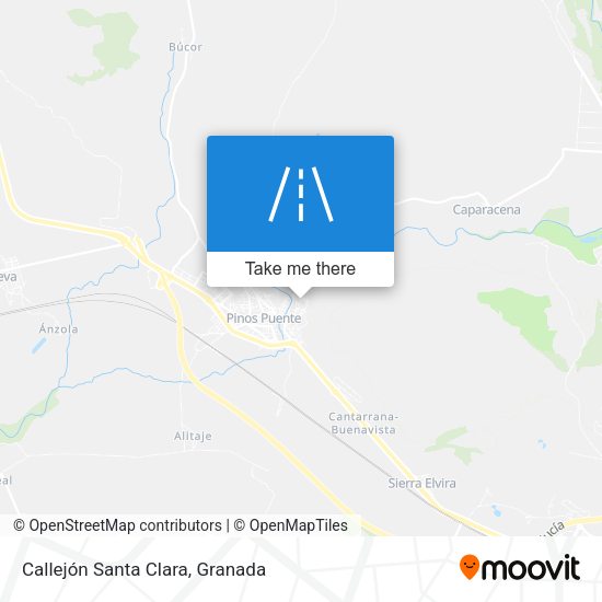 Callejón Santa Clara map