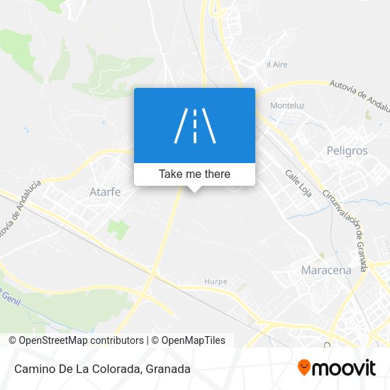 Camino De La Colorada map