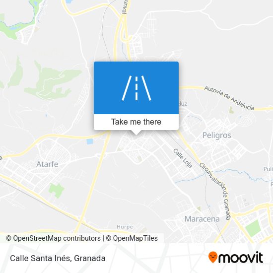 Calle Santa Inés map