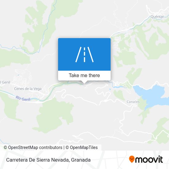 Carretera De Sierra Nevada map