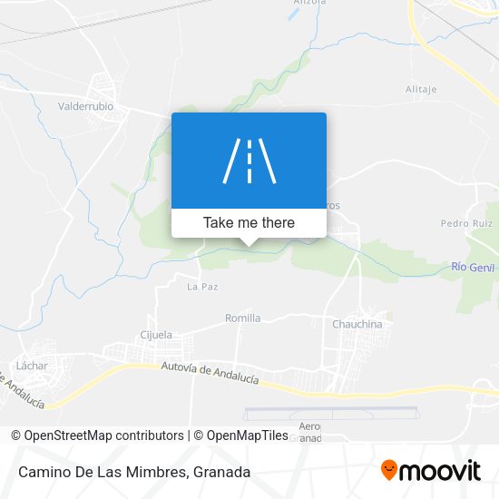 Camino De Las Mimbres map