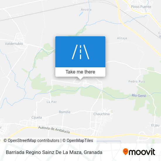 Barriada Regino Sainz De La Maza map