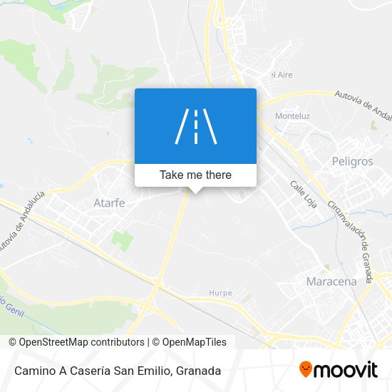 Camino A Casería San Emilio map