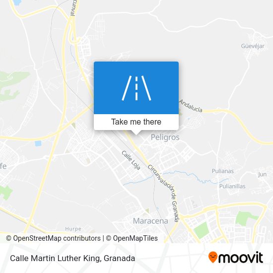 Calle Martin Luther King map