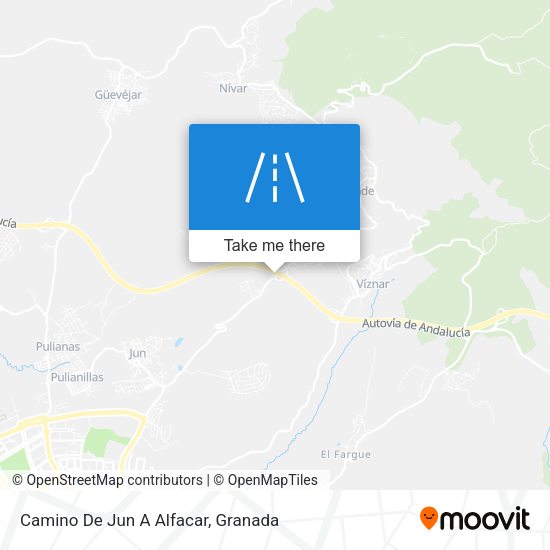 Camino De Jun A Alfacar map