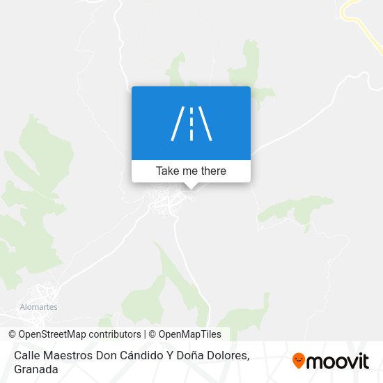 Calle Maestros Don Cándido Y Doña Dolores map