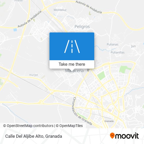 Calle Del Aljibe Alto map