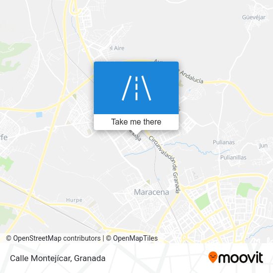 Calle Montejícar map