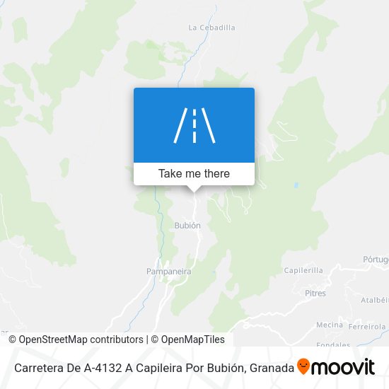 Carretera De A-4132 A Capileira Por Bubión map
