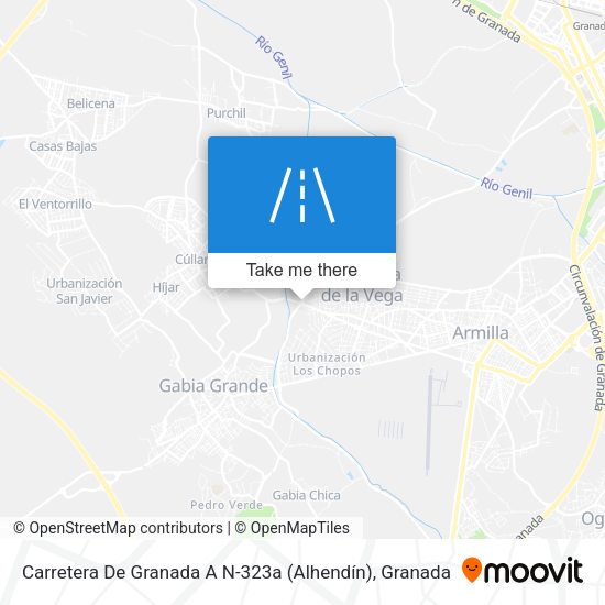 Carretera De Granada A N-323a (Alhendín) map