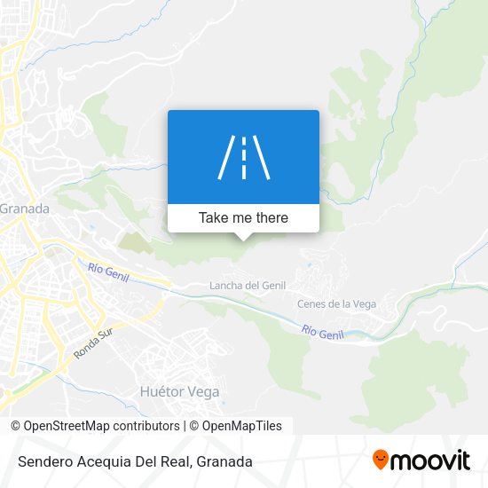 Sendero Acequia Del Real map
