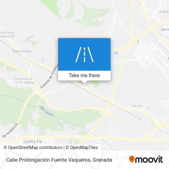 Calle Prolongación Fuente Vaqueros map