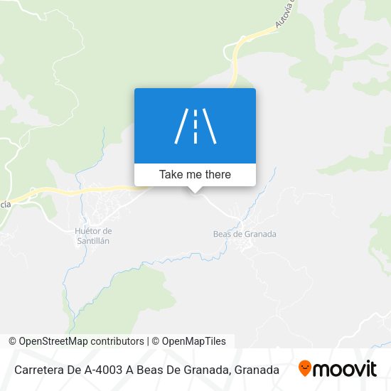 Carretera De A-4003 A Beas De Granada map