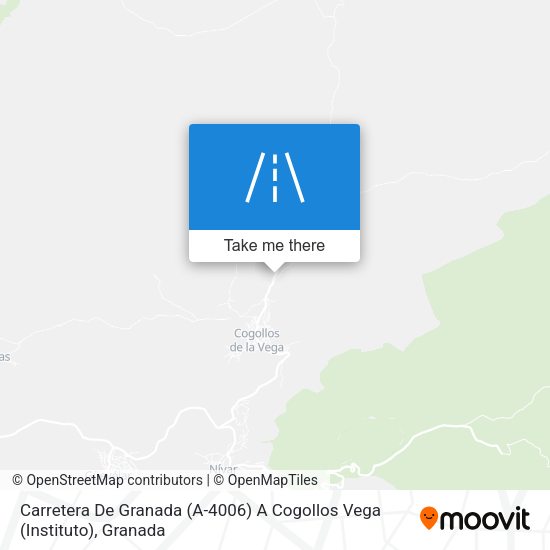 Carretera De Granada (A-4006) A Cogollos Vega (Instituto) map