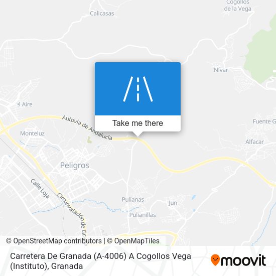 Carretera De Granada (A-4006) A Cogollos Vega (Instituto) map