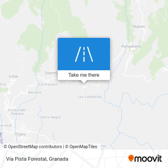 Vía Pista Forestal map