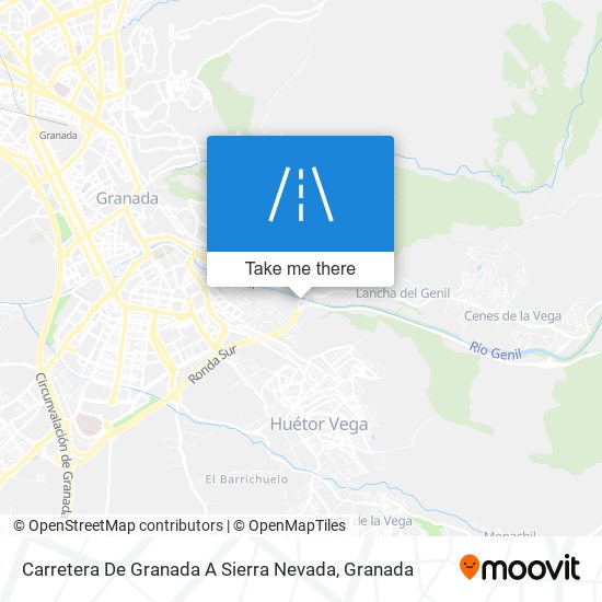 Carretera De Granada A Sierra Nevada map
