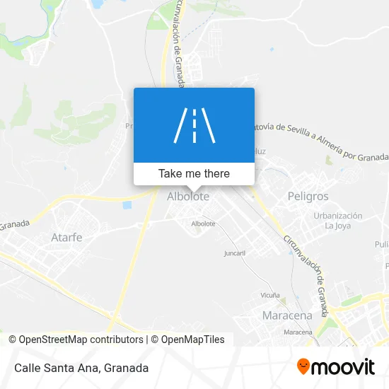 Calle Santa Ana map