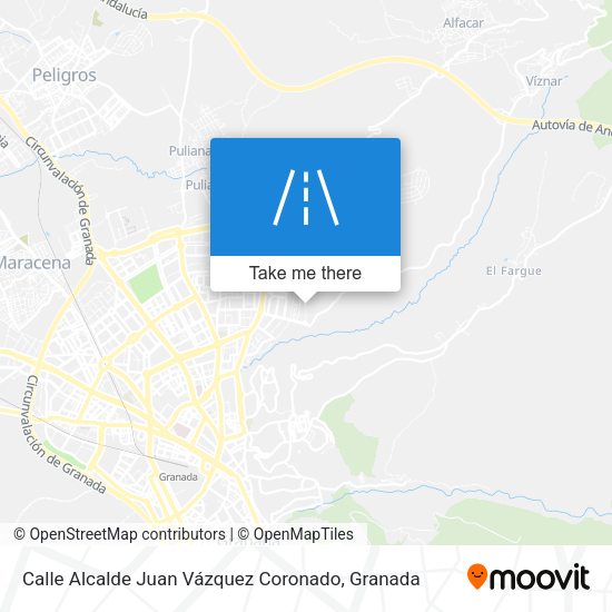 Calle Alcalde Juan Vázquez Coronado map