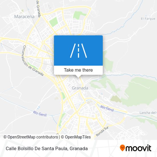 Calle Bolsillo De Santa Paula map