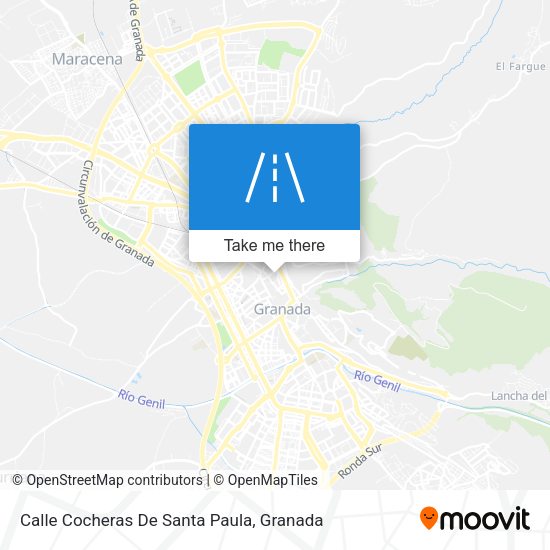 Calle Cocheras De Santa Paula map
