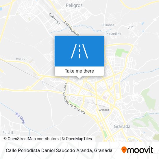Calle Periodista Daniel Saucedo Aranda map