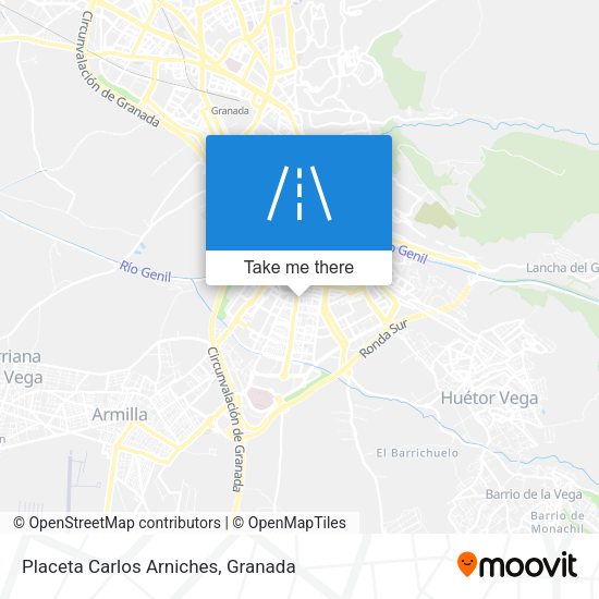 Placeta Carlos Arniches map