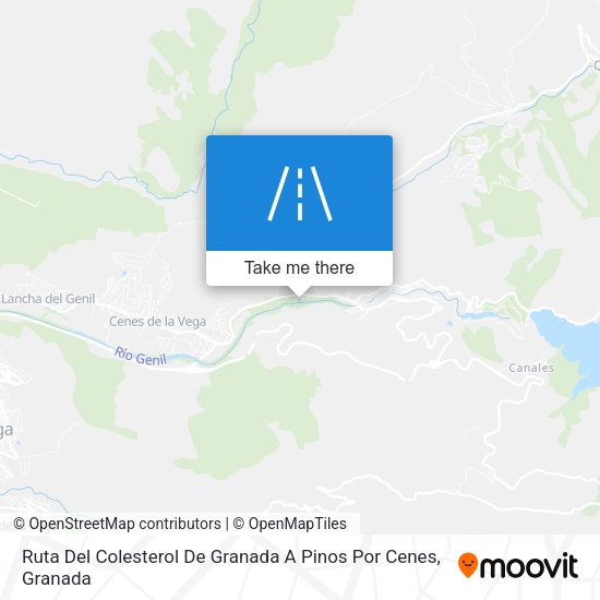 Ruta Del Colesterol De Granada A Pinos Por Cenes map