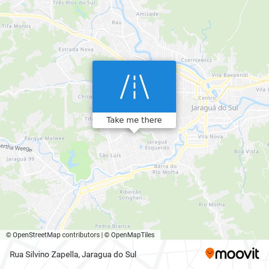 Mapa Rua Silvino Zapella