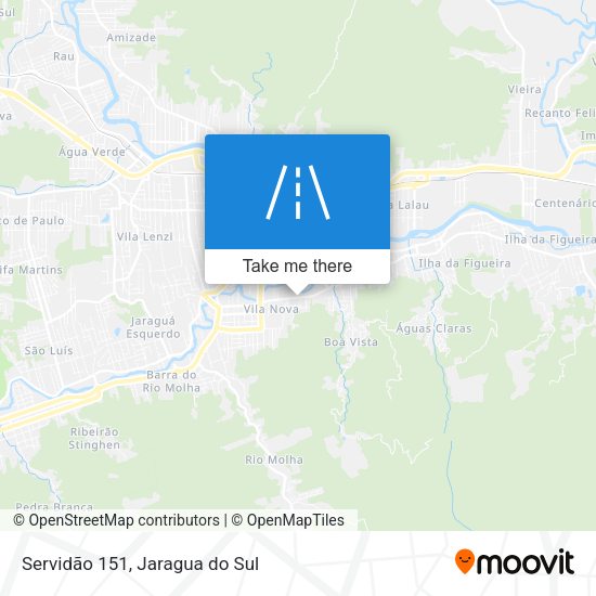 Servidão 151 map