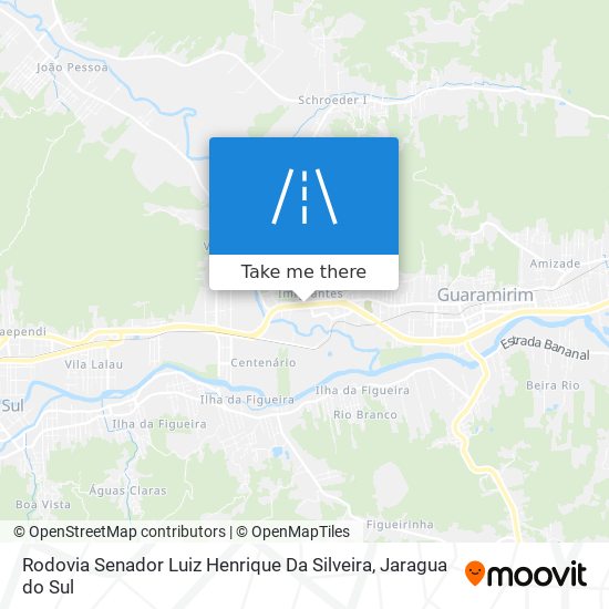 Rodovia Senador Luiz Henrique Da Silveira map