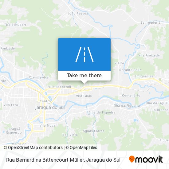 Mapa Rua Bernardina Bittencourt Müller