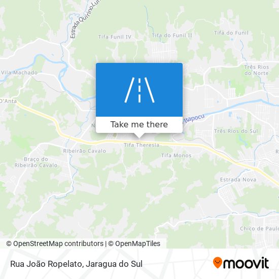 Mapa Rua João Ropelato